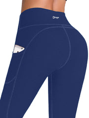 Women black wid legs leggings workout pants