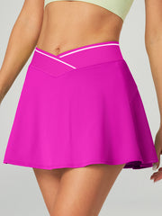 IUGA Cross Waist Tennis Skirts With Shorts