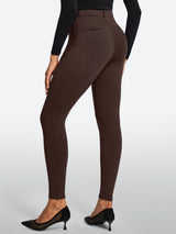 IUGA HeatLab® Fleece Lined Pull On High Waisted Dress Pants With Pockets