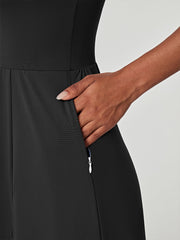 IUGA High Split Women's Tennis Dress with Built-in Shorts& Bra