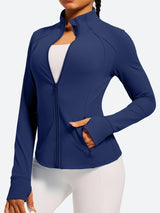IUGA FlexTight Full Zip Lightweight Running Track Jacket With Thumbholes