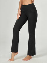INSPIRE YOU TO GO ACTIVE 4 POCKETS BOOTCUT YOGA PANTS FLARE LEGGINGS - IUGA