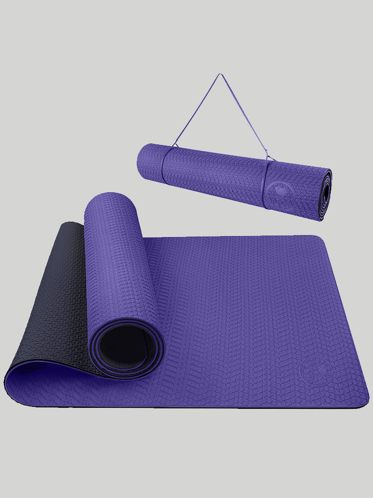 IUGA Eco-Friendly TPE Yoga Mat With Alignment Line purple