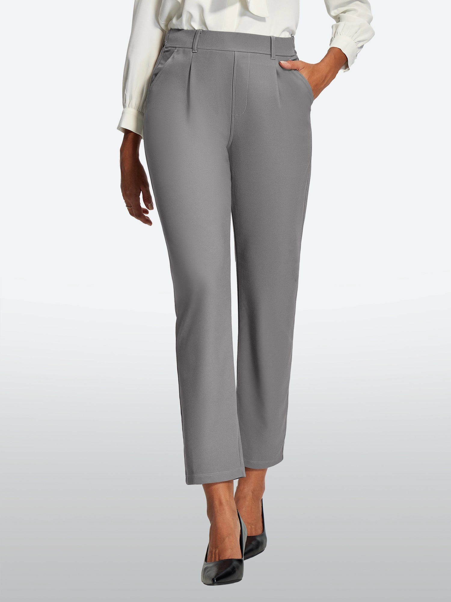 IUGA Stretch Comfy Skinny Leg Work Casual Pants