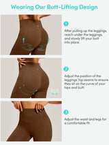 IUGA PowerTight Butt Lifting No Front Seam Leggings With Pockets - IUGA