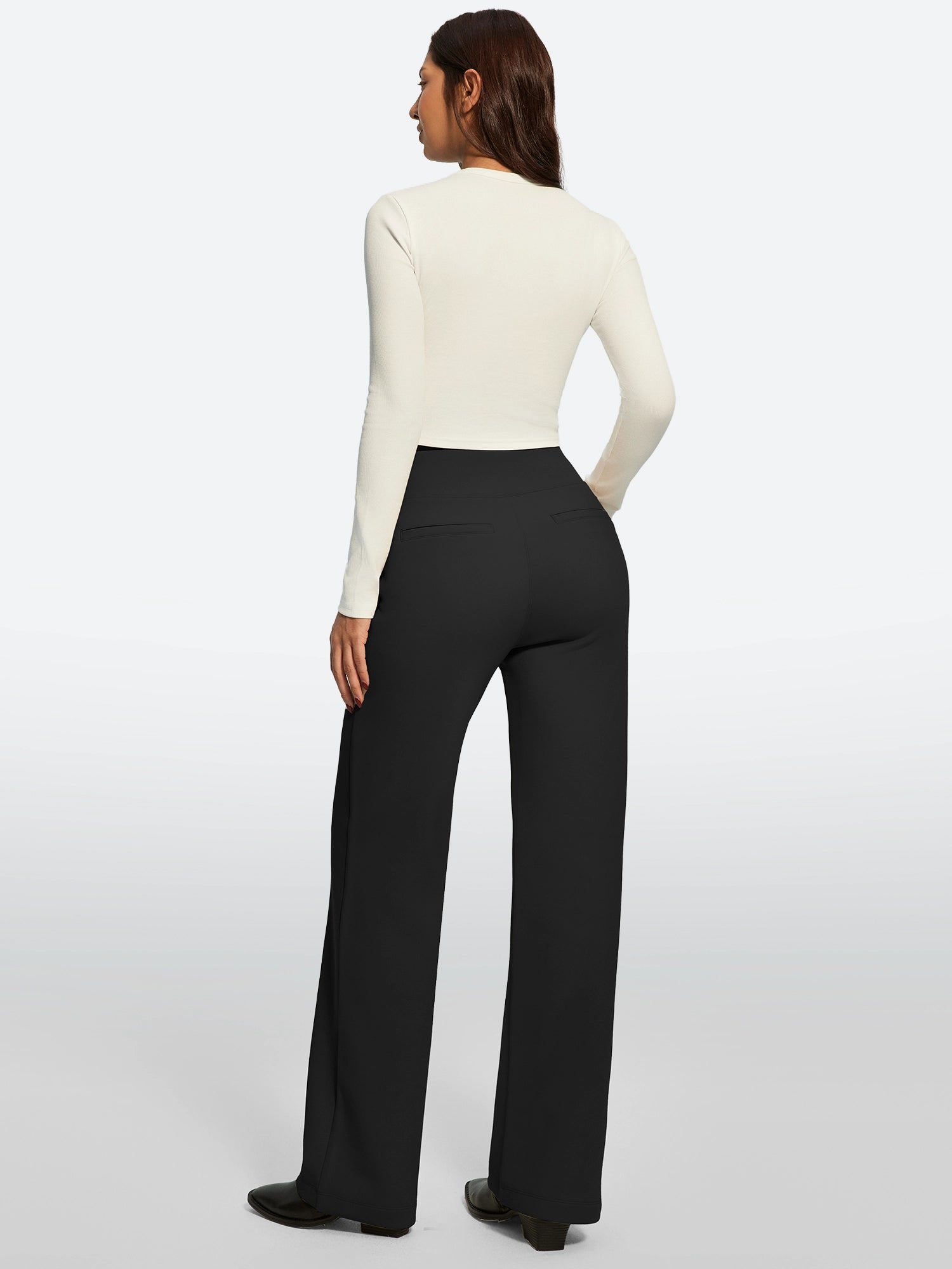 IUGA Fleece Lined Wide Leg Yoga Pants With Pockets | Affordable Yoga Leggings & Activewear by IUGA