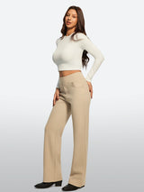 IUGA Fleece Lined Wide Leg Yoga Pants With Pockets | Affordable Yoga Leggings & Activewear by IUGA