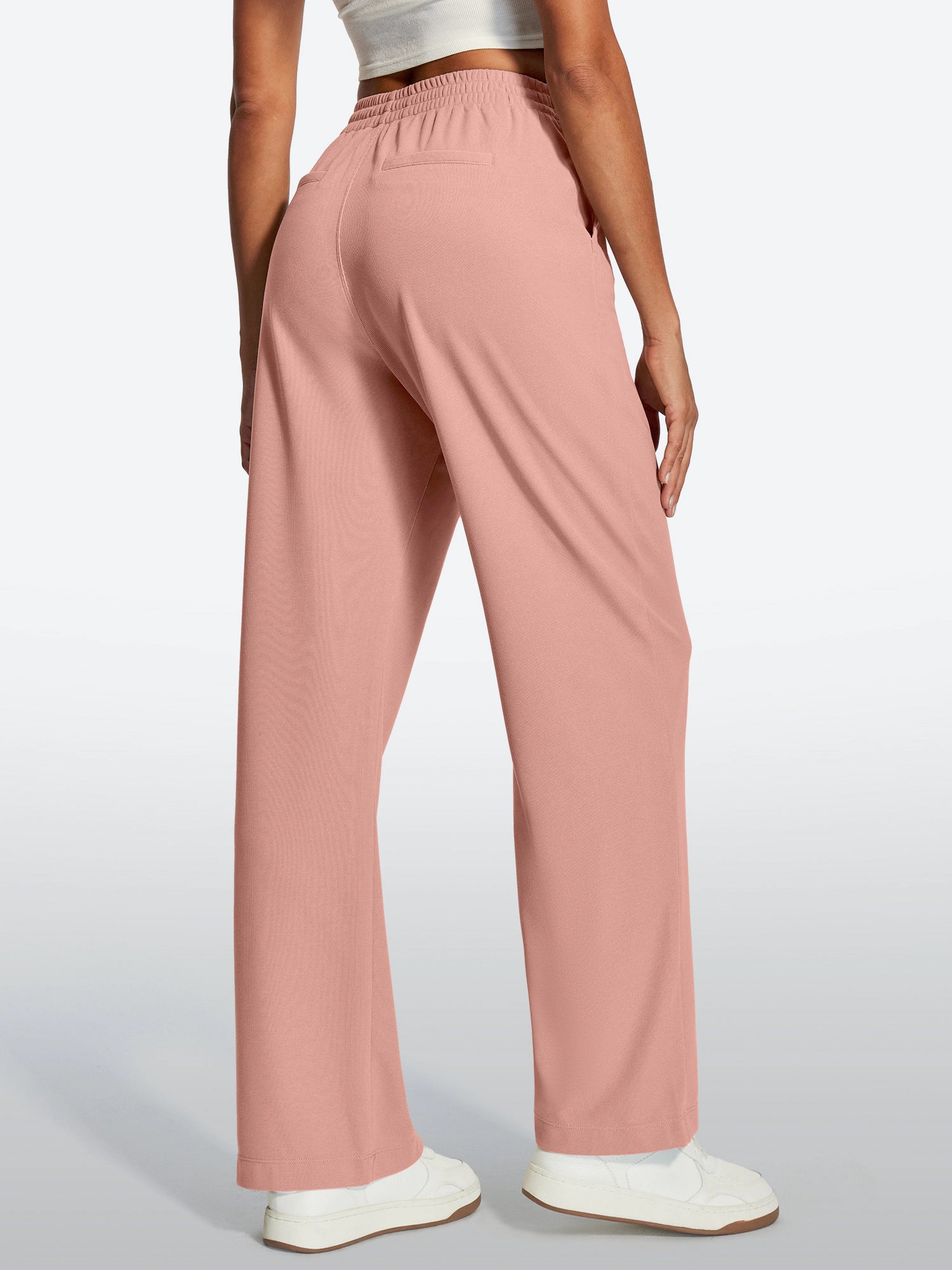 IUGA High-Waisted Waffle Work Pants