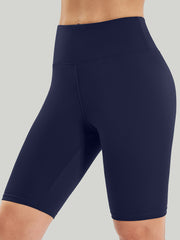 IUGA High Waist Biker Shorts with Inner Pocket dark blue