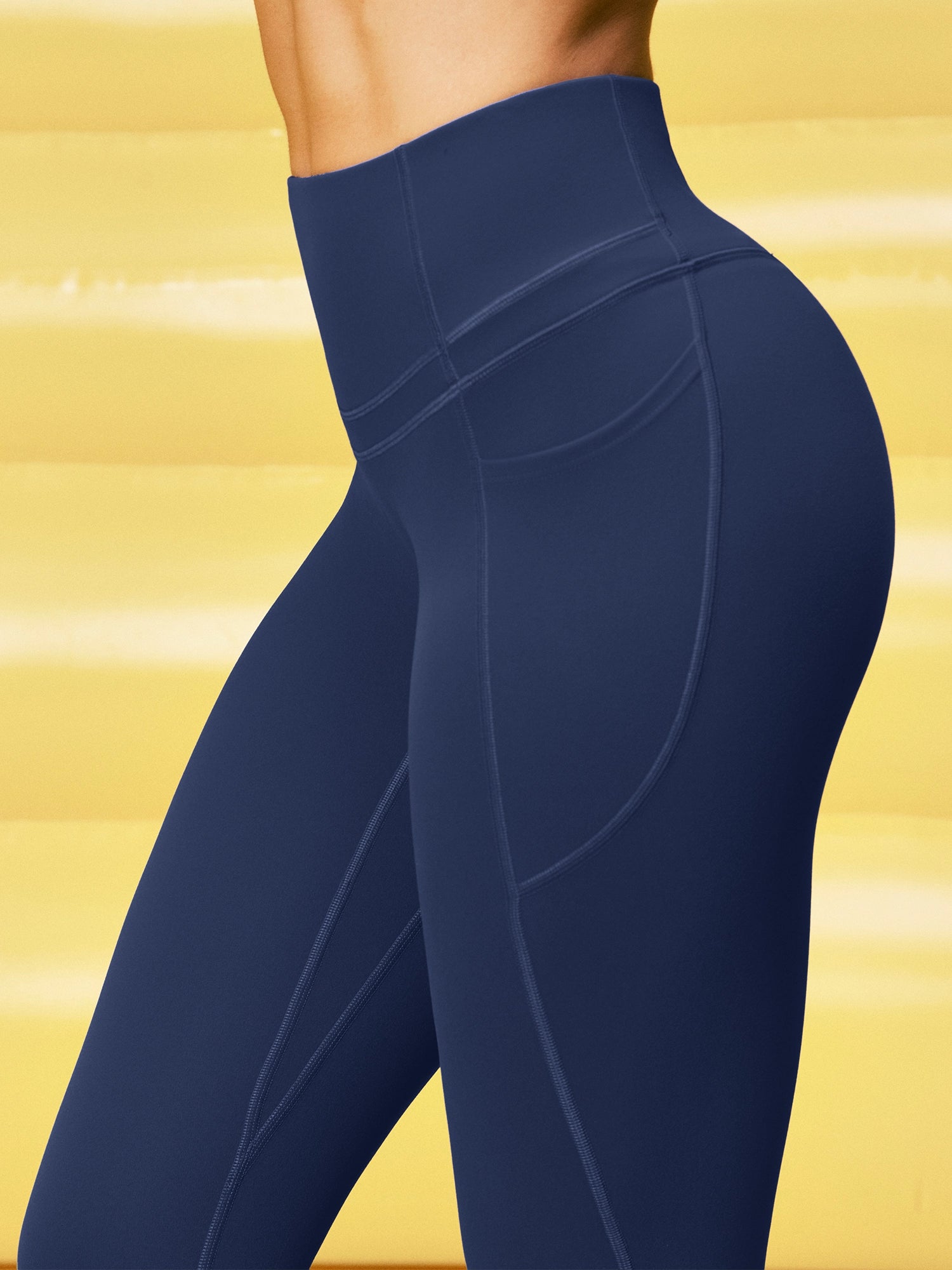 IUGA ButterLab® High-Waist Scrunch Butt No Front Seam Leggings With Pockets