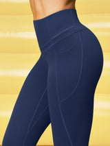 IUGA ButterLab® High-Waist Scrunch Butt No Front Seam Leggings With Pockets