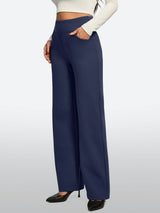IUGA Fleece Lined Wide Leg Yoga Pants With Pockets | Affordable Yoga Leggings & Activewear by IUGA