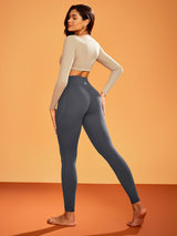 IUGA Heatlab® Sandwich Waistband Fleece Lined No Front Seam Leggings