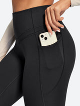 IUGA Heatlab® Sandwich Waistband Fleece Lined No Front Seam Leggings