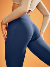 IUGA Heatlab® Sandwich Waistband Fleece Lined No Front Seam Leggings