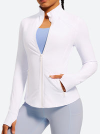 IUGA FlexTight Full Zip Lightweight Running Track Jacket With Thumbholes | Affordable Yoga Leggings & Activewear by IUGA