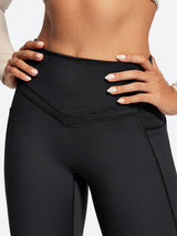 IUGA Heatlab® Sandwich Waistband Fleece Lined No Front Seam Leggings