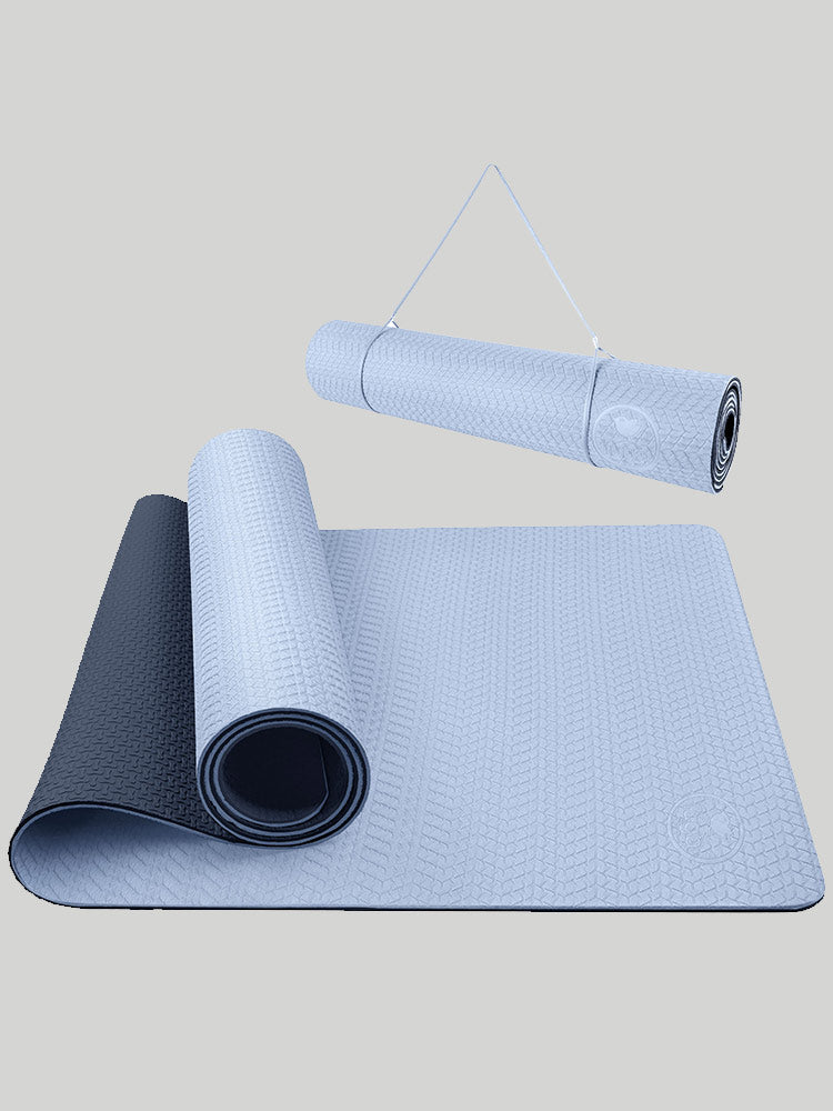 IUGA Eco-Friendly TPE Yoga Mat With Alignment Line gray