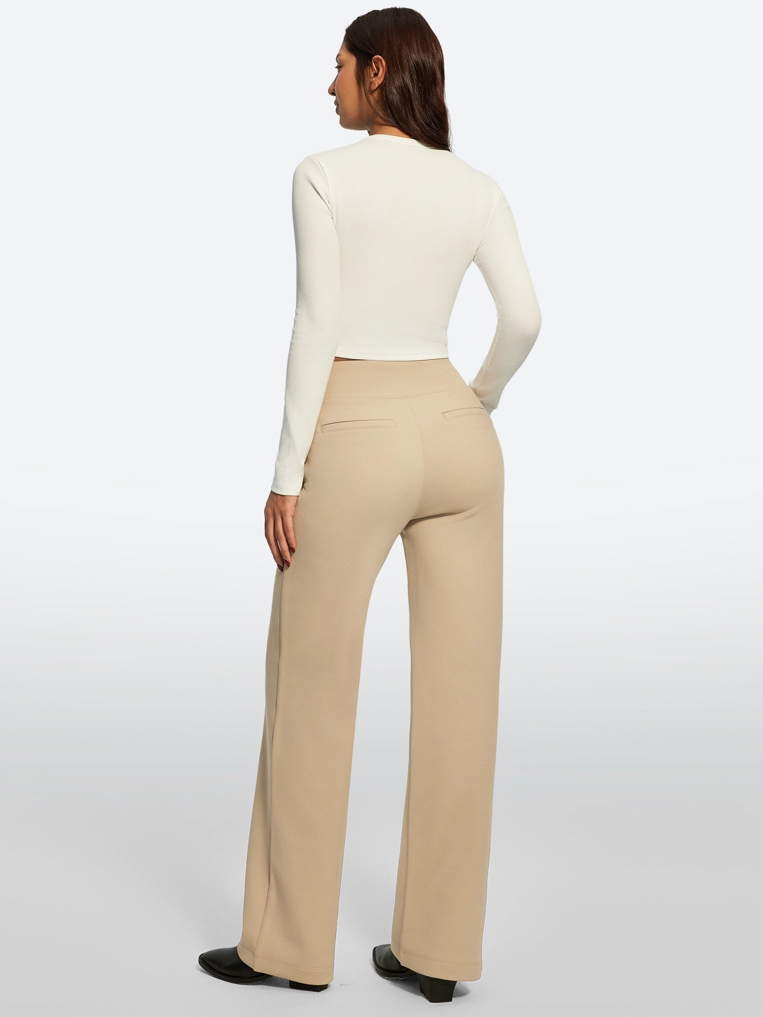 IUGA Fleece Lined Wide Leg Yoga Pants With Pockets | Affordable Yoga Leggings & Activewear by IUGA