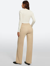 IUGA Fleece Lined Wide Leg Yoga Pants With Pockets | Affordable Yoga Leggings & Activewear by IUGA