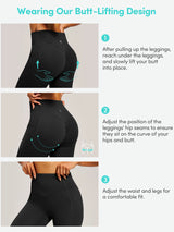 IUGA PowerTight Butt Lifting No Front Seam Leggings With Pockets - IUGA