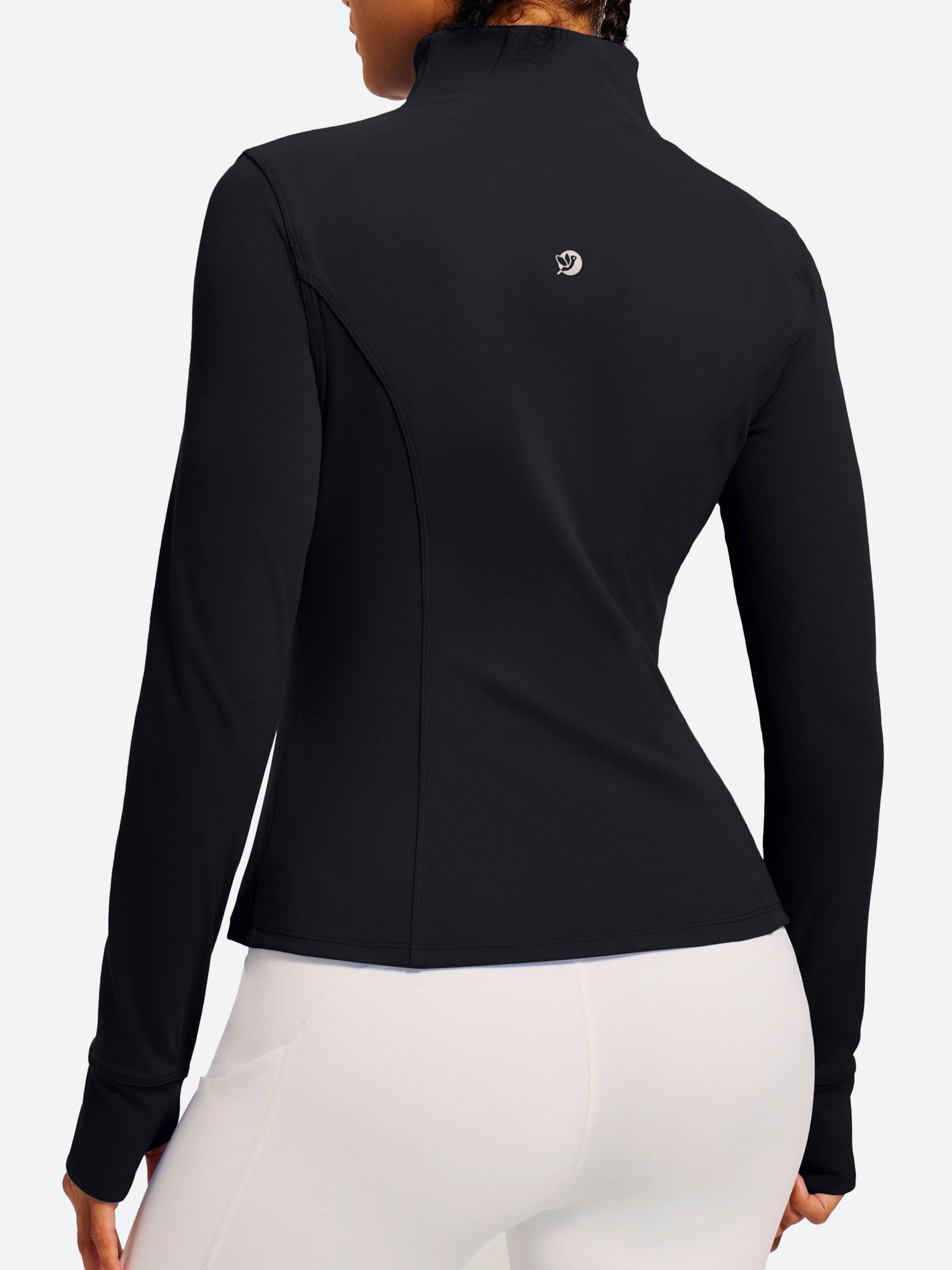 IUGA FlexTight Full Zip Lightweight Running Track Jacket With Thumbholes