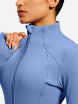 IUGA FlexTight Full Zip Lightweight Running Track Jacket With Thumbholes