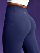 IUGA PowerTight Sandwich Scrunch Butt Lifting No Front Seam Compression Leggings With Pockets