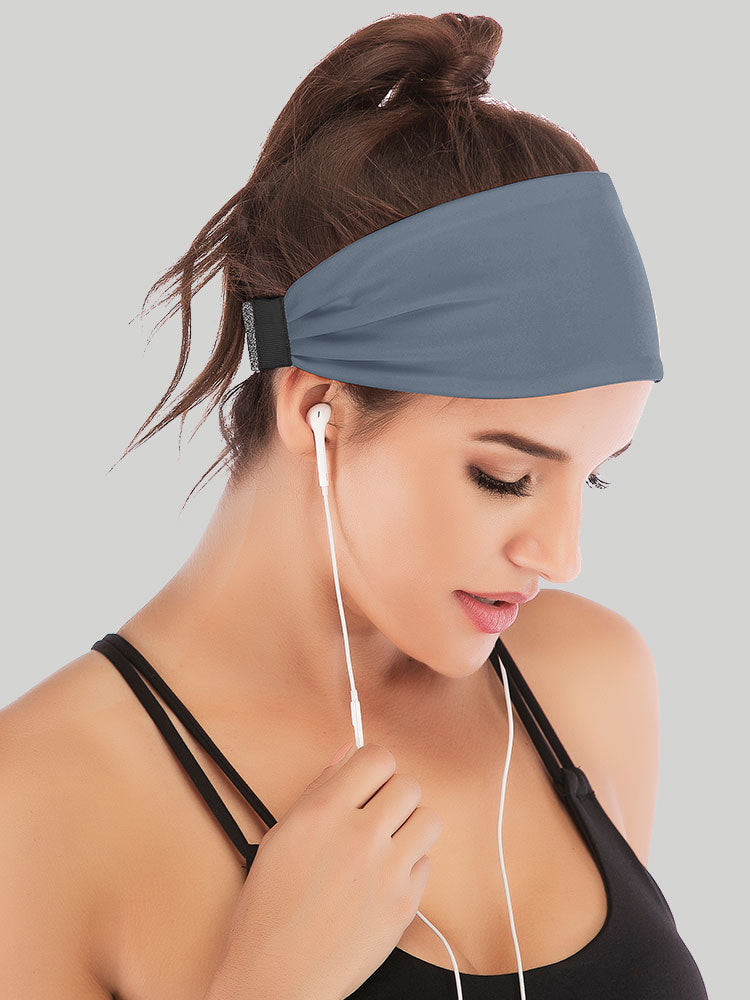 IUGA Adjustable Headbands for Women gray