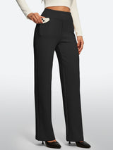 IUGA Fleece Lined Wide Leg Yoga Pants With Pockets | Affordable Yoga Leggings & Activewear by IUGA