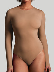 IUGA BUTTERLAB™ Long Sleeve Crew Neck Bodysuits for Women