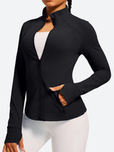 IUGA FlexTight Full Zip Lightweight Running Track Jacket With Thumbholes