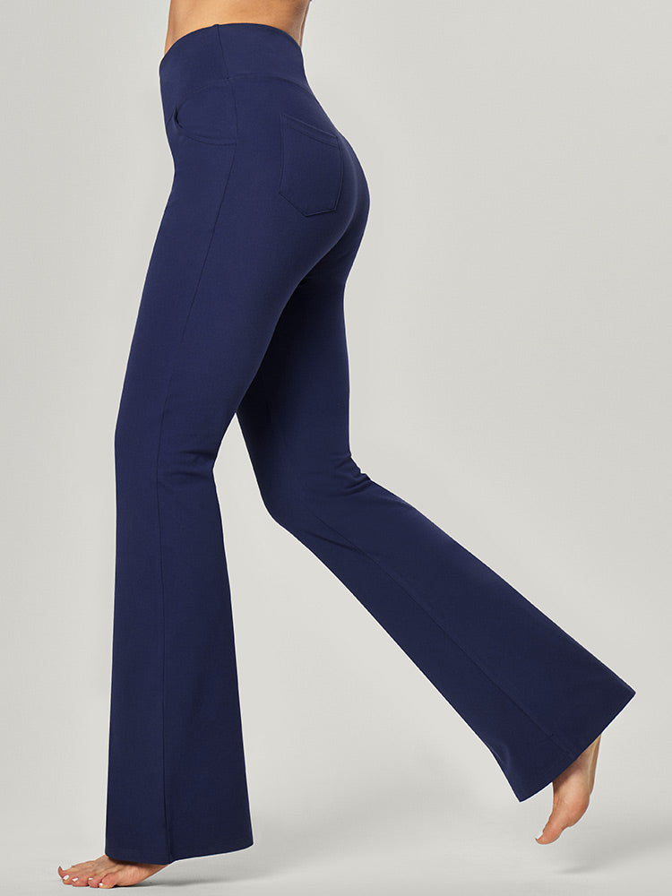 GetUSCart- Heathyoga Bootcut Yoga Pants for Women with Pockets High Waisted  Workout Pants for Women Bootleg Work Pants Dress Pants Charcoal