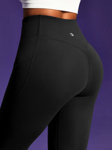 IUGA PowerTight Sandwich Scrunch Butt Lifting No Front Seam Compression Leggings With Pockets