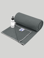 IUGA Microfiber Non Slip Yoga Mat Towel Gray