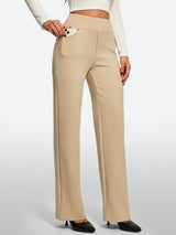IUGA Fleece Lined Wide Leg Yoga Pants With Pockets | Affordable Yoga Leggings & Activewear by IUGA