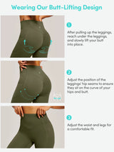 IUGA PowerTight Butt Lifting No Front Seam Leggings With Pockets - IUGA