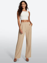 IUGA High-Waisted Waffle Work Pants