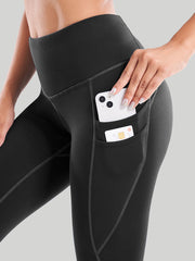 IUGA Fleece Lined Water Resistant Double Pocket Leggings