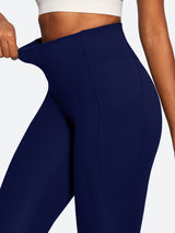 IUGA PowerTight Sandwich Scrunch Butt Lifting No Front Seam Compression Leggings With Pockets