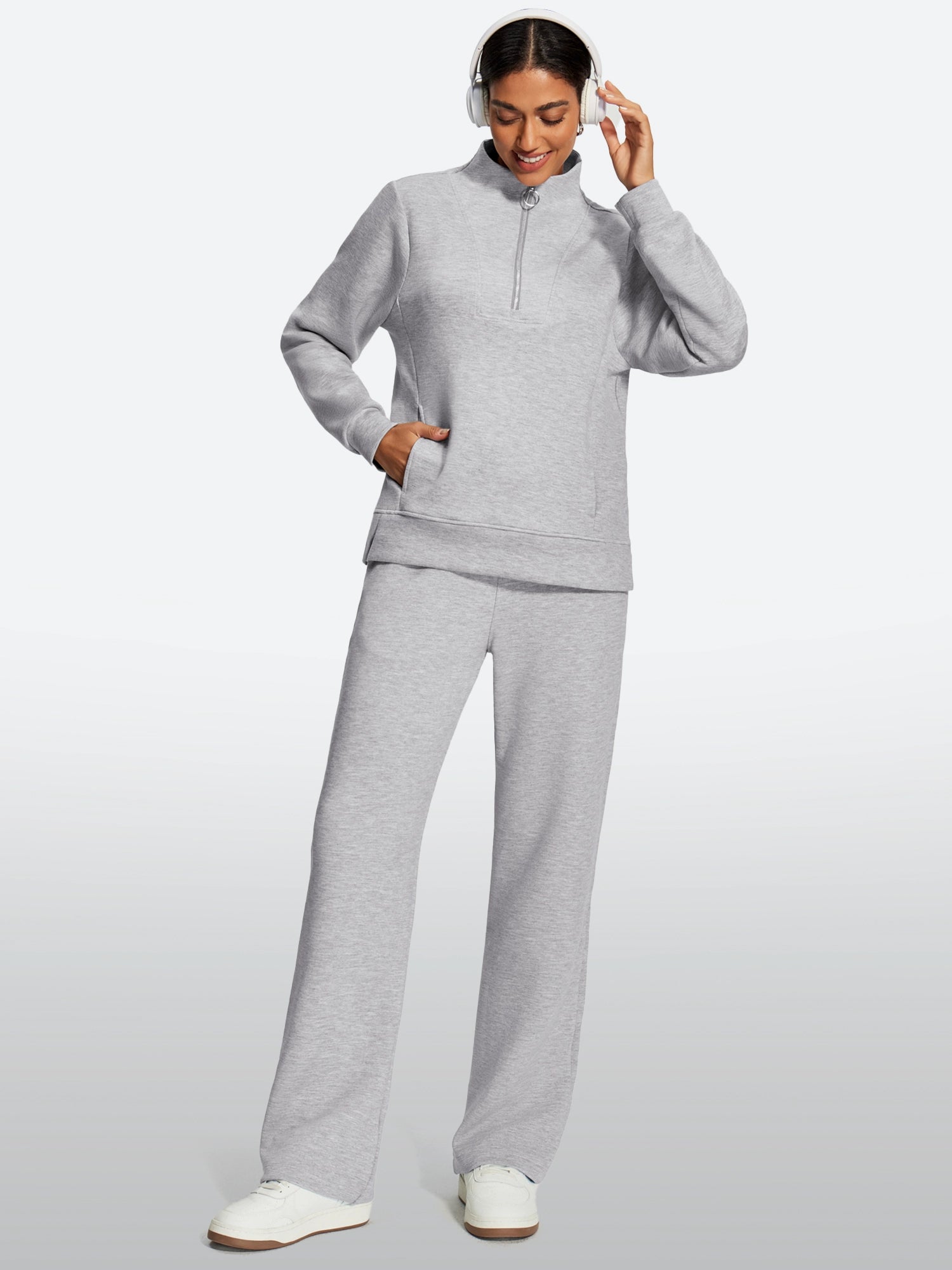 IUGA 2 Piece Outfits Wide Leg Pants Lounge Set