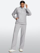 IUGA 2 Piece Outfits Wide Leg Pants Lounge Set