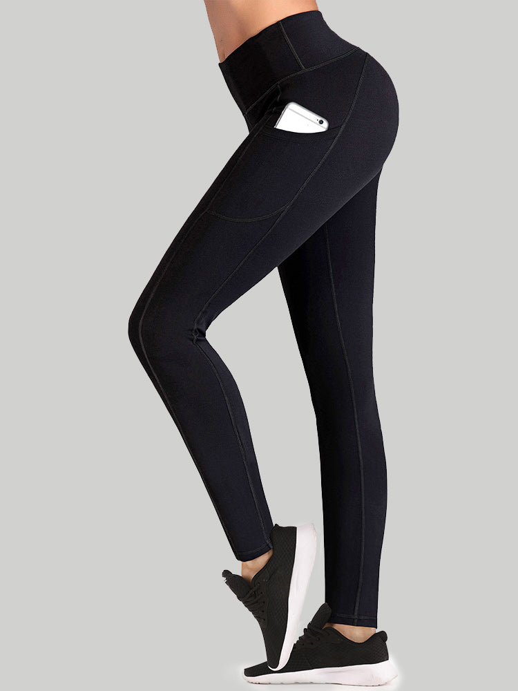 Fleece Lined Flare Leggings Womens Warm Thermal High Waisted Workout  Bootcut Yoga Pants