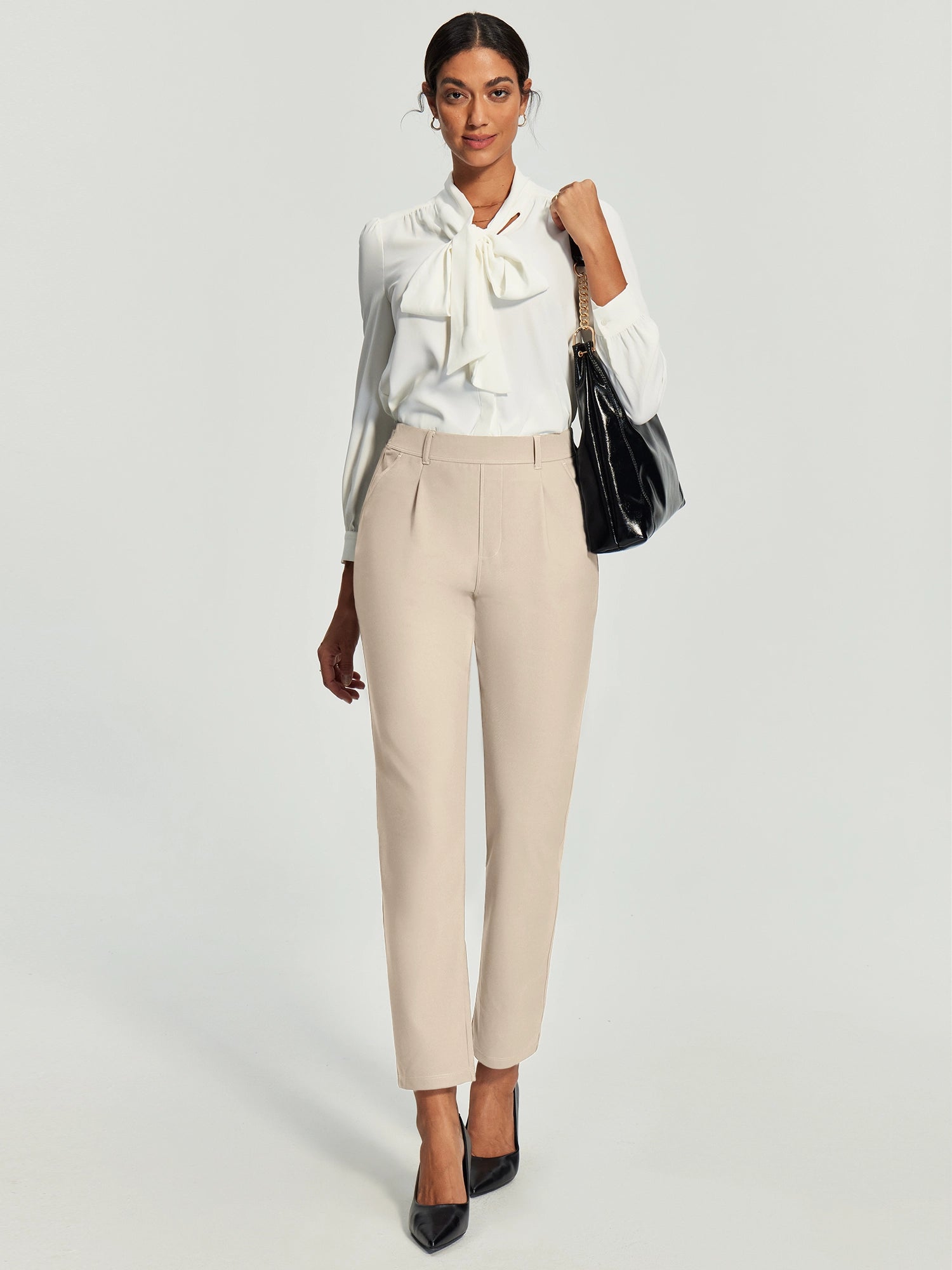 IUGA Stretch Comfy Skinny Leg Work Casual Pants