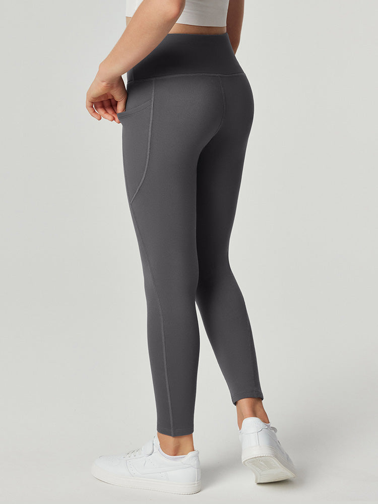HeatLab™ Girls High Waisted Fleece Lined Leggings Gray