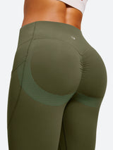 IUGA PowerTight Butt Lifting No Front Seam Leggings With Pockets - IUGA