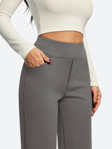 IUGA Fleece Lined Wide Leg Yoga Pants With Pockets | Affordable Yoga Leggings & Activewear by IUGA