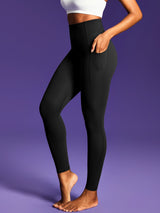 IUGA PowerTight Sandwich Scrunch Butt Lifting No Front Seam Compression Leggings With Pockets
