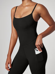 IUGA Flare Jumpsuits for Women with Built-in Bra