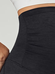 IUGA Maternity Shorts Over The Belly With Pockets-Charcoal
